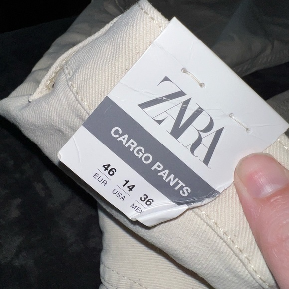 Zara Straight Cargo Jean Z1975 Size 14 New with tags - Picture 14 of 16